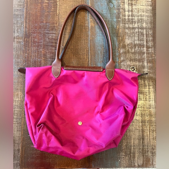Lonchamp Le Pliage small hot pink EUC - Picture 3 of 12